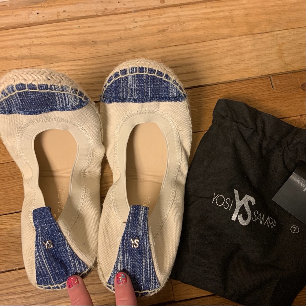 Yosi Samra Lulu Espadrille ballet flat size 7